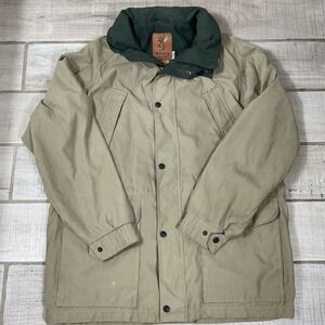 Browning Field Chore Jacket Men's Medium Brown Workwear Utility Barn Coat Lined